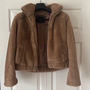 Lucky brand cropped fur coat